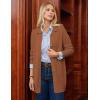imageGRACE KARIN Womens Fall Long Cardigan Sweaters with Pockets Button Knit Blazer Trendy Open Front Dressy Casual JacketCaramel