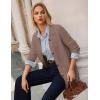 imageGRACE KARIN Womens Fall Long Cardigan Sweaters with Pockets Button Knit Blazer Trendy Open Front Dressy Casual JacketDark Camel