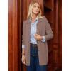 imageGRACE KARIN Womens Fall Long Cardigan Sweaters with Pockets Button Knit Blazer Trendy Open Front Dressy Casual JacketDark Camel