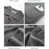 imageGRACE KARIN Womens Fall Long Cardigan Sweaters with Pockets Button Knit Blazer Trendy Open Front Dressy Casual JacketGray