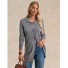 imageGRACE KARIN Womens Fall Long Cardigan Sweaters with Pockets Button Knit Blazer Trendy Open Front Dressy Casual JacketGray