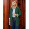 imageGRACE KARIN Womens Fall Long Cardigan Sweaters with Pockets Button Knit Blazer Trendy Open Front Dressy Casual JacketGreen