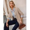 imageGRACE KARIN Womens Fall Long Cardigan Sweaters with Pockets Button Knit Blazer Trendy Open Front Dressy Casual JacketKhaki