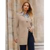 imageGRACE KARIN Womens Fall Long Cardigan Sweaters with Pockets Button Knit Blazer Trendy Open Front Dressy Casual JacketKhaki