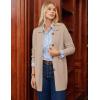 imageGRACE KARIN Womens Fall Long Cardigan Sweaters with Pockets Button Knit Blazer Trendy Open Front Dressy Casual JacketKhaki