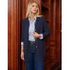 imageGRACE KARIN Womens Fall Long Cardigan Sweaters with Pockets Button Knit Blazer Trendy Open Front Dressy Casual JacketNavy Blue