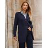 imageGRACE KARIN Womens Fall Long Cardigan Sweaters with Pockets Button Knit Blazer Trendy Open Front Dressy Casual JacketNavy Blue