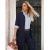 imageGRACE KARIN Womens Fall Long Cardigan Sweaters with Pockets Button Knit Blazer Trendy Open Front Dressy Casual JacketNavy Blue