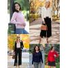 imageGRACE KARIN Womens Lightweight Fall Cardigan Long Sleeve Knit Crop Sweater Trendy Button Open Front Crewneck JacketApricot