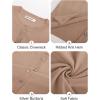 imageGRACE KARIN Womens Lightweight Fall Cardigan Long Sleeve Knit Crop Sweater Trendy Button Open Front Crewneck JacketCamel