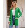 imageGRACE KARIN Womens Long Cardigan Sweater Open Front Classic Knitted Lightweight Sweater with PocketsApplegreen