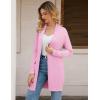 imageGRACE KARIN Womens Long Cardigan Sweater Open Front Classic Knitted Lightweight Sweater with PocketsBaby Pink