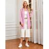 imageGRACE KARIN Womens Long Cardigan Sweater Open Front Classic Knitted Lightweight Sweater with PocketsBaby Pink
