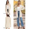 imageGRACE KARIN Womens Long Cardigan Sweater Open Front Classic Knitted Lightweight Sweater with PocketsBeige