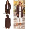 imageGRACE KARIN Womens Long Cardigan Sweater Open Front Classic Knitted Lightweight Sweater with PocketsCoffee