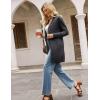 imageGRACE KARIN Womens Long Cardigan Sweater Open Front Classic Knitted Lightweight Sweater with PocketsDeep Grey