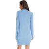 imageGRACE KARIN Womens Long Cardigan Sweater Open Front Classic Knitted Lightweight Sweater with PocketsLight Blue