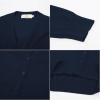 imageGRACE KARIN Womens Long Sleeve Button Down Sweater Classic VNeck Knit CardiganNavy Blue