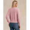 imageGRACE KARIN Womens Long Sleeve Knitted Cardigan Sweaters Crew Neck Button Up Fuzzy Flower Sweaters Fall OutfitsPink