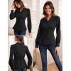 imageGRACE KARIN Womens Long Sleeve Tops Business Casual Dressy Button Down Peplum Blouses Fall Collared Work Elegant ShirtBlack
