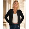 imageGRACE KARIN Womens Long Sleeve Zip Up Cardigan Sweaters Lightweight Fall Fashion Sweater Jacket Knitted Fall ClothesBlack