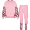 imageGRACE KARIN Girls Clothes Sweatshirt for Teen Girls Fashion Outfits Sweapants Leggings Tracksuit Clothing Set Size 514Pink