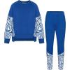 imageGRACE KARIN Girls Clothes Sweatshirt for Teen Girls Fashion Outfits Sweapants Leggings Tracksuit Clothing Set Size 514Royal Blue