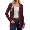 imageGRACE KARIN Long Cardigans for Women 2025 Cable Knit Cardigan Sweaters with Pockets Early Fall Fashion 2025Red