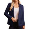 imageGRACE KARIN Sweater Blazers for Women Business Casual Long Sleeve Open Front Lapel Sweatshirt Blazer Suit Jacket with PocketsNavy Blue