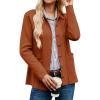 imageGRACE KARIN Women Casual Cardigan Knit Button Down Jacket Long Sleeve Sweater Blazer with PocketsCaramel