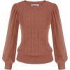 Cl0834 Red Brown Long Sleeve
