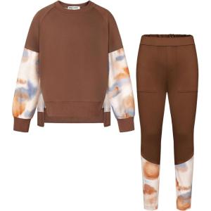 imageGRACE KARIN Girls Clothes Sweatshirt for Teen Girls Fashion Outfits Sweapants Leggings Tracksuit Clothing Set Size 514Brown