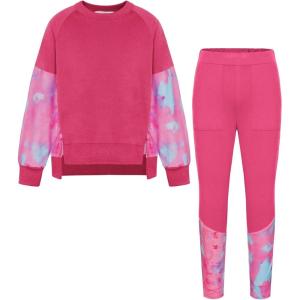 imageGRACE KARIN Girls Clothes Sweatshirt for Teen Girls Fashion Outfits Sweapants Leggings Tracksuit Clothing Set Size 514Rose Red