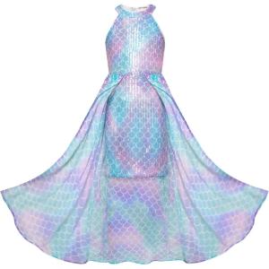 imageGRACE KARIN Girls Halter Neck Sequin Dress 614Y Kids Fancy Formal Party Christmas Sparkly Pageant Birthday DressesMermaid