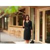 imageGRACE KARIN 2025 Women 34 Sleeve Business Work Dress V Neck Bodycon Sheath Dress with BeltBlack