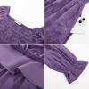 imageGRACE KARIN 2025 Womens Long Sleeve Floral Wedding Guest DressSquare Neck Boho Maxi Dress Flowy Elegant Fall DressPurple