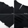 imageGRACE KARIN 2025 Womens Wear to Work Bodycon Dresses 34 Sleeve V Neck Business Casual Elegant Office Pencil DressBlack
