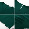 imageGRACE KARIN 2025 Womens Wear to Work Bodycon Dresses 34 Sleeve V Neck Business Casual Elegant Office Pencil DressDark Green