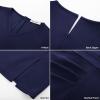 imageGRACE KARIN 2025 Womens Wear to Work Bodycon Dresses 34 Sleeve V Neck Business Casual Elegant Office Pencil DressNavy Blue