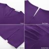 imageGRACE KARIN 2025 Womens Wear to Work Bodycon Dresses 34 Sleeve V Neck Business Casual Elegant Office Pencil DressPurple