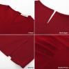 imageGRACE KARIN 2025 Womens Wear to Work Bodycon Dresses 34 Sleeve V Neck Business Casual Elegant Office Pencil DressRed