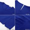 imageGRACE KARIN 2025 Womens Wear to Work Bodycon Dresses 34 Sleeve V Neck Business Casual Elegant Office Pencil DressRoyal Blue