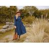 imageGRACE KARIN Casual Long Sleeve Dress 2025 A Line Fall Sweater Dresses Ribbed Crew Neck Midi Dress with PocketBlue
