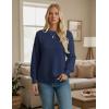 imageGRACE KARIN Fall Oversized Sweaters for Women Crewneck Knit Pullover 2025 Fashion Outfits TrendyBlue