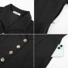 imageGRACE KARIN Fall Work Dresses for Women 202534 Sleeve Business Dress with PocketsALine Office Professional DressesBlack