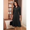 imageGRACE KARIN Fall Work Dresses for Women 202534 Sleeve Business Dress with PocketsALine Office Professional DressesBlack