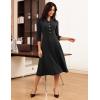 imageGRACE KARIN Fall Work Dresses for Women 202534 Sleeve Business Dress with PocketsALine Office Professional DressesBlack