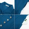 imageGRACE KARIN Fall Work Dresses for Women 202534 Sleeve Business Dress with PocketsALine Office Professional DressesBlue Green
