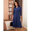 imageGRACE KARIN Fall Work Dresses for Women 202534 Sleeve Business Dress with PocketsALine Office Professional DressesNavy Blue