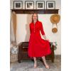 imageGRACE KARIN Fall Work Dresses for Women 202534 Sleeve Business Dress with PocketsALine Office Professional DressesWine Red